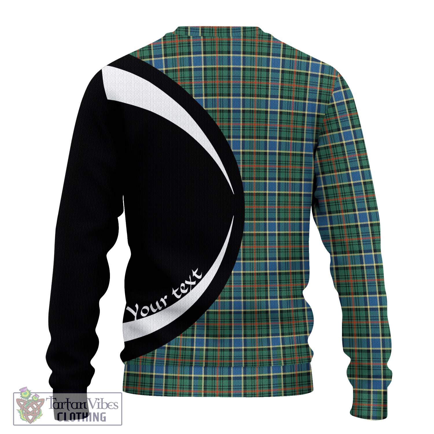 Ogilvie (Ogilvy) Hunting Ancient Tartan Knitted Sweater with Family Crest Circle Style - Tartan Vibes Clothing