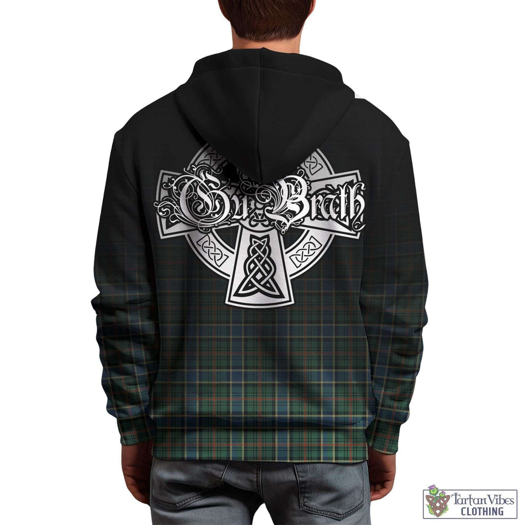 Tartan Vibes Clothing Ogilvie (Ogilvy) Hunting Ancient Tartan Hoodie Featuring Alba Gu Brath Family Crest Celtic Inspired