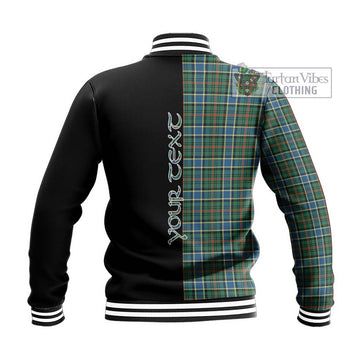 Ogilvie (Ogilvy) Hunting Ancient Tartan Baseball Jacket with Family Crest and Half Of Me Style