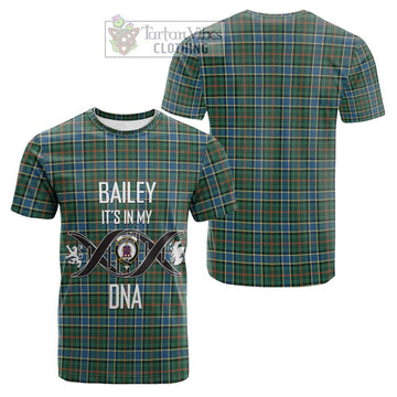 Ogilvie (Ogilvy) Hunting Ancient Tartan Cotton T-shirt with Family Crest DNA In Me Style