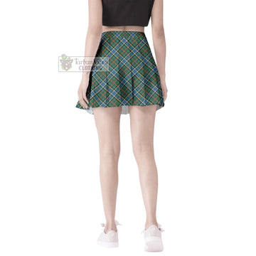 Ogilvie (Ogilvy) Hunting Ancient Tartan Women's Plated Mini Skirt