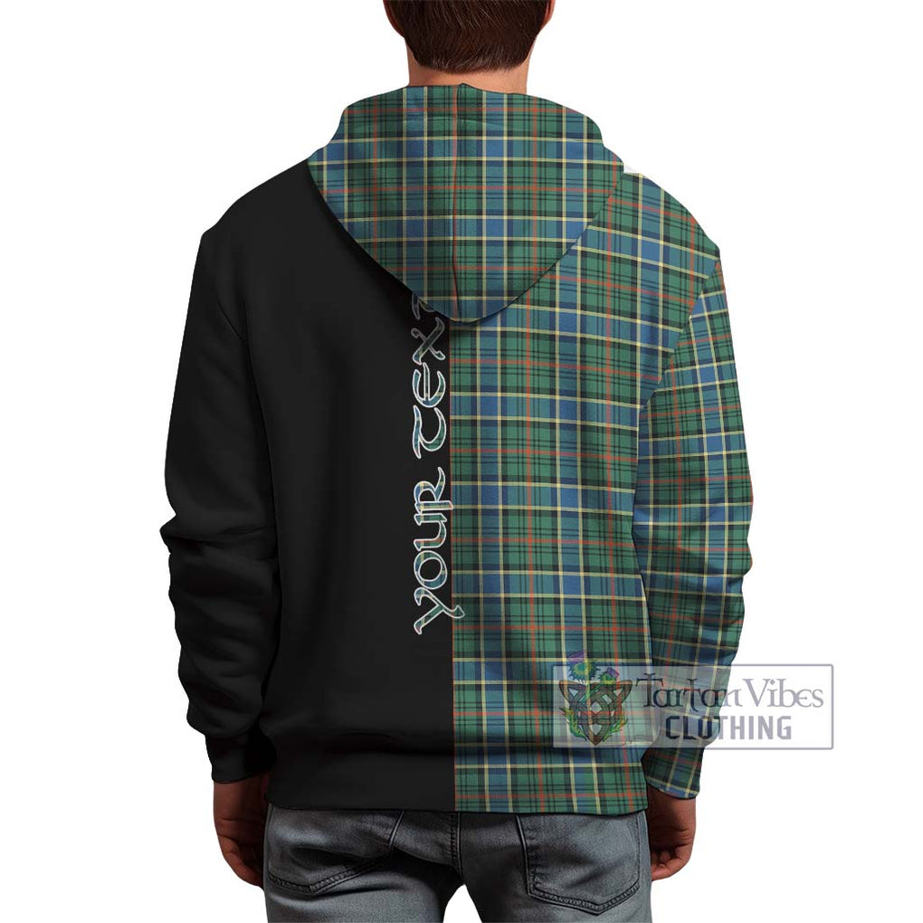 Ogilvie (Ogilvy) Hunting Ancient Tartan Hoodie with Family Crest and Half Of Me Style - Tartanvibesclothing Shop