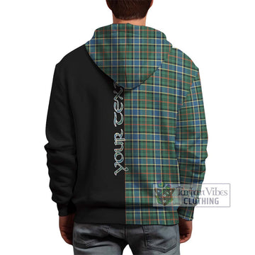 Ogilvie (Ogilvy) Hunting Ancient Tartan Hoodie with Family Crest and Half Of Me Style