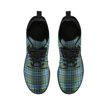 Ogilvie (Ogilvy) Hunting Ancient Tartan Leather Boots