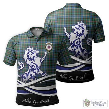 Ogilvie (Ogilvy) Hunting Ancient Tartan Polo Shirt with Alba Gu Brath Regal Lion Emblem