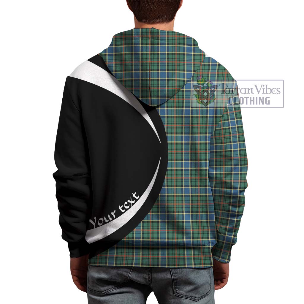 Ogilvie (Ogilvy) Hunting Ancient Tartan Hoodie with Family Crest Circle Style - Tartan Vibes Clothing