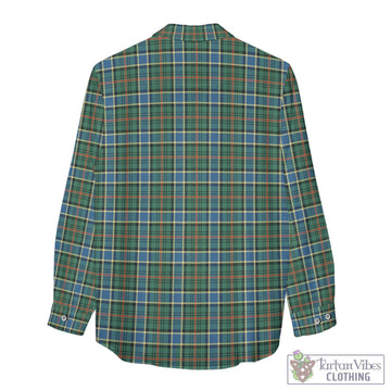 Ogilvie (Ogilvy) Hunting Ancient Tartan Women's Casual Shirt with Family Crest