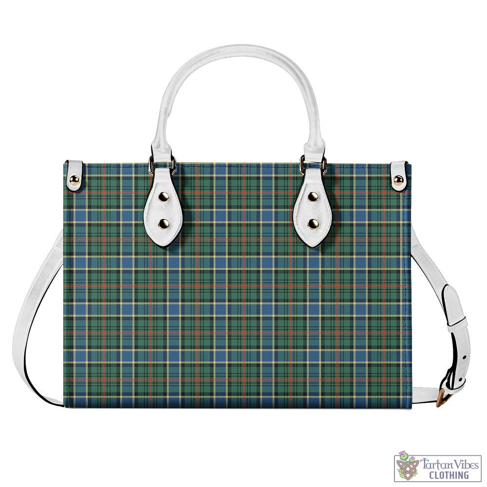 Tartan Vibes Clothing Ogilvie (Ogilvy) Hunting Ancient Tartan Luxury Leather Handbags