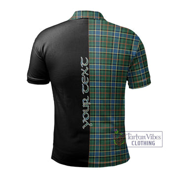 Ogilvie (Ogilvy) Hunting Ancient Tartan Polo Shirt with Family Crest and Half Of Me Style