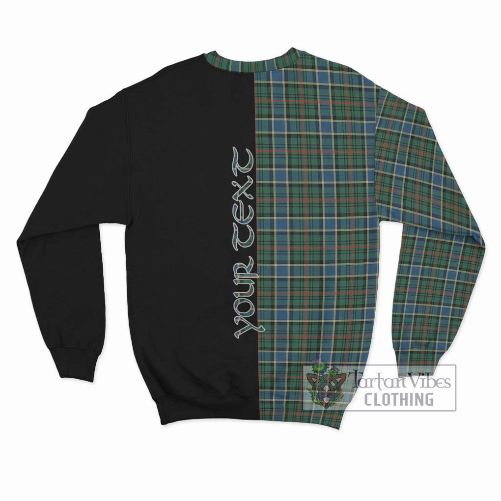 Ogilvie (Ogilvy) Hunting Ancient Tartan Sweatshirt with Family Crest and Half Of Me Style - Tartanvibesclothing Shop