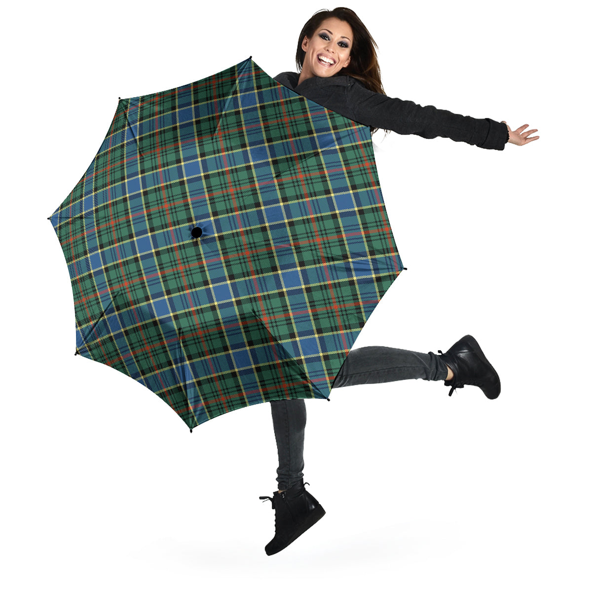 Ogilvie (Ogilvy) Hunting Ancient Tartan Umbrella - Tartanvibesclothing