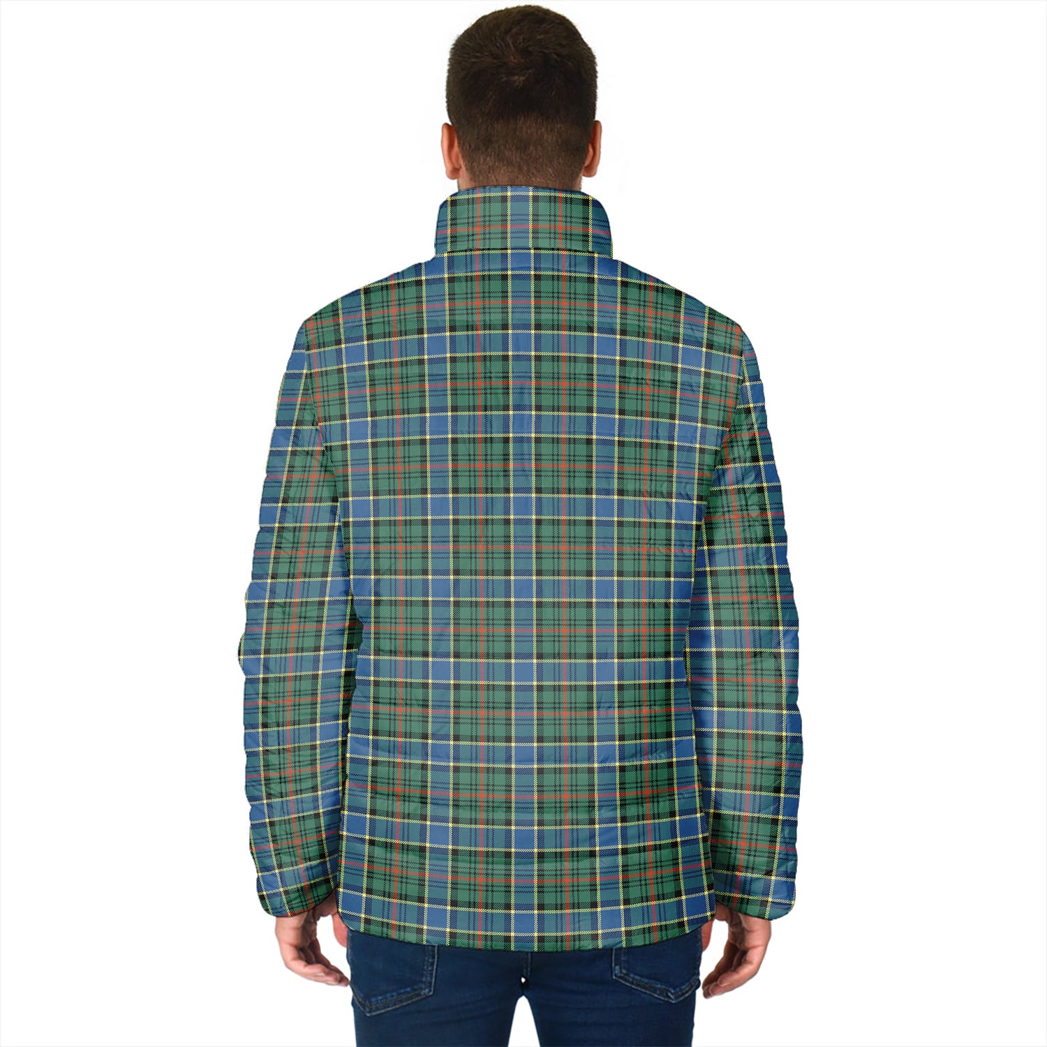 Ogilvie (Ogilvy) Hunting Ancient Tartan Padded Jacket - Tartan Vibes Clothing