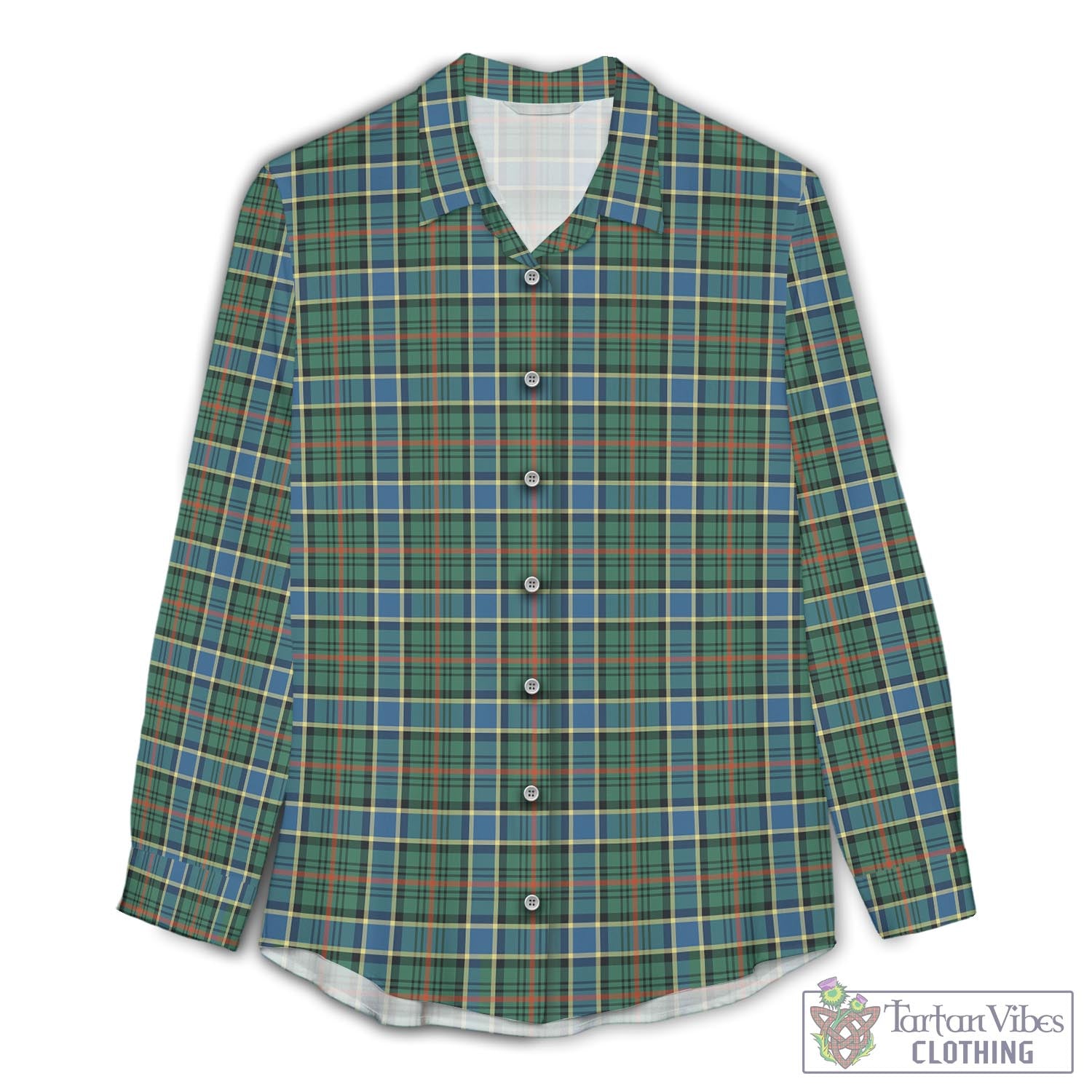 Ogilvie (Ogilvy) Hunting Ancient Tartan Womens Casual Shirt