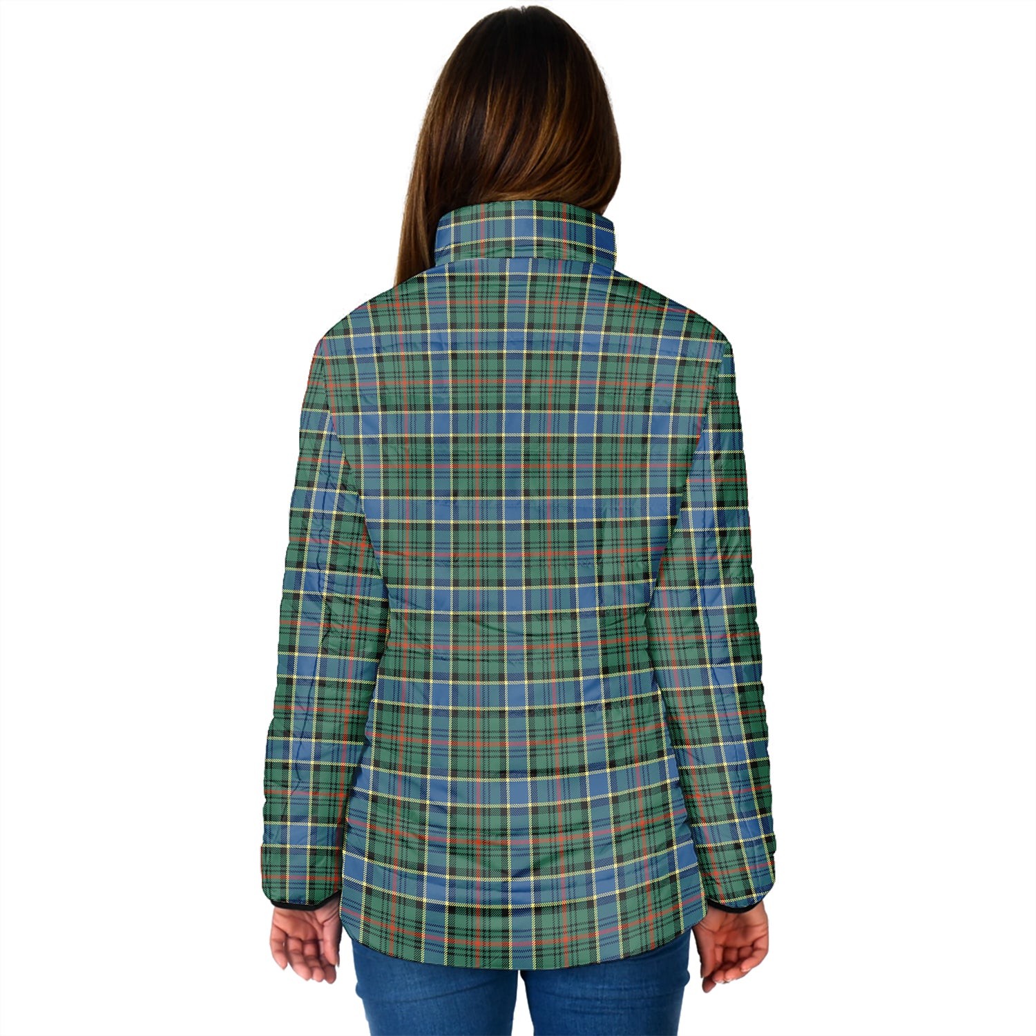 Ogilvie (Ogilvy) Hunting Ancient Tartan Padded Jacket - Tartan Vibes Clothing