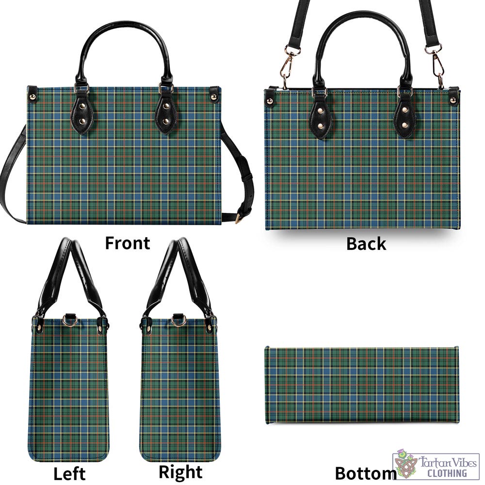 Tartan Vibes Clothing Ogilvie (Ogilvy) Hunting Ancient Tartan Luxury Leather Handbags