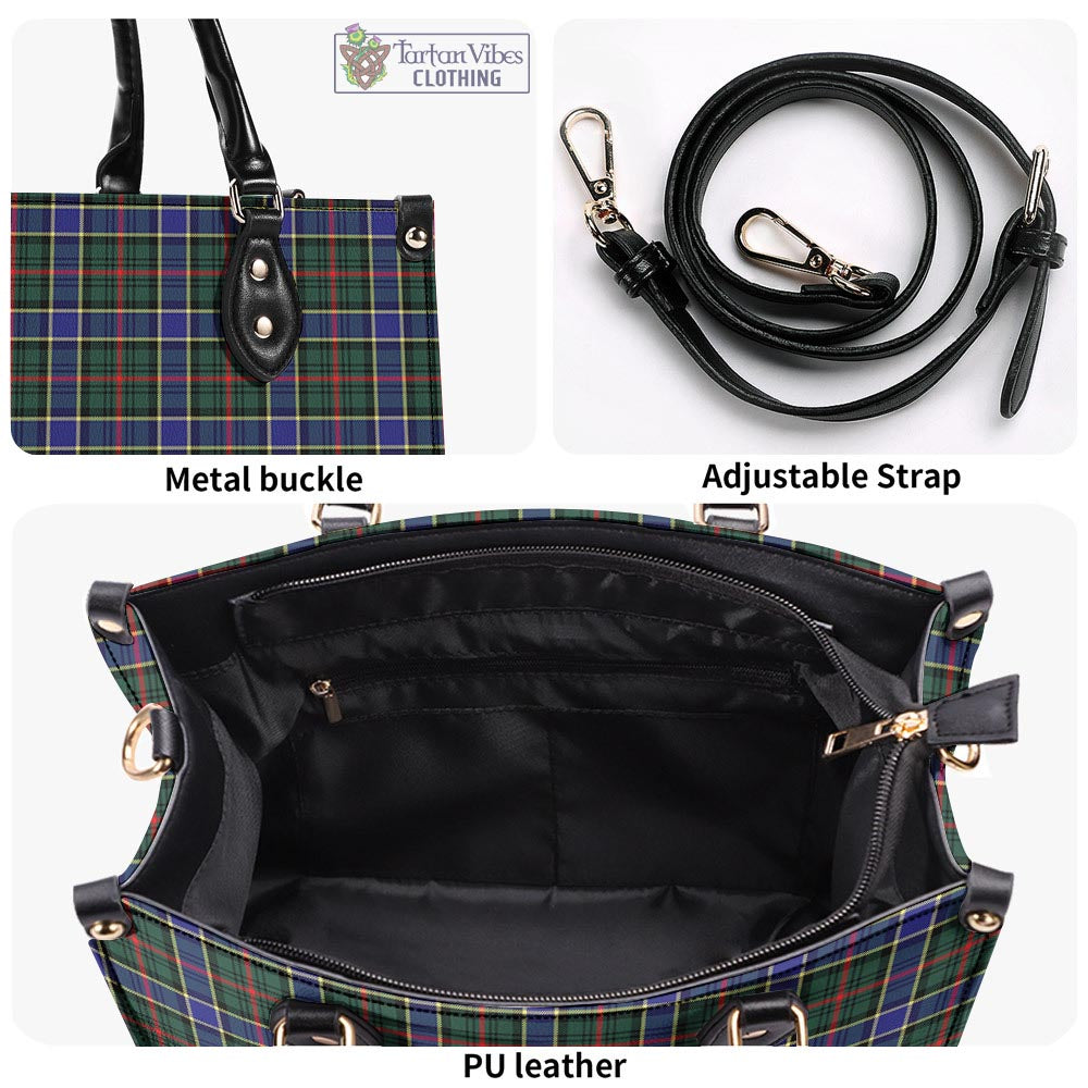 Tartan Vibes Clothing Ogilvie (Ogilvy) Hunting Modern Tartan Luxury Leather Handbags