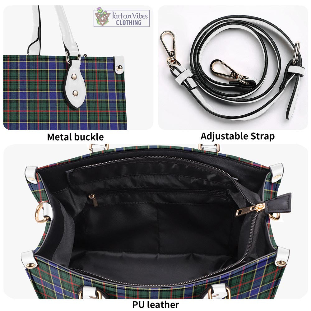 Tartan Vibes Clothing Ogilvie (Ogilvy) Hunting Modern Tartan Luxury Leather Handbags