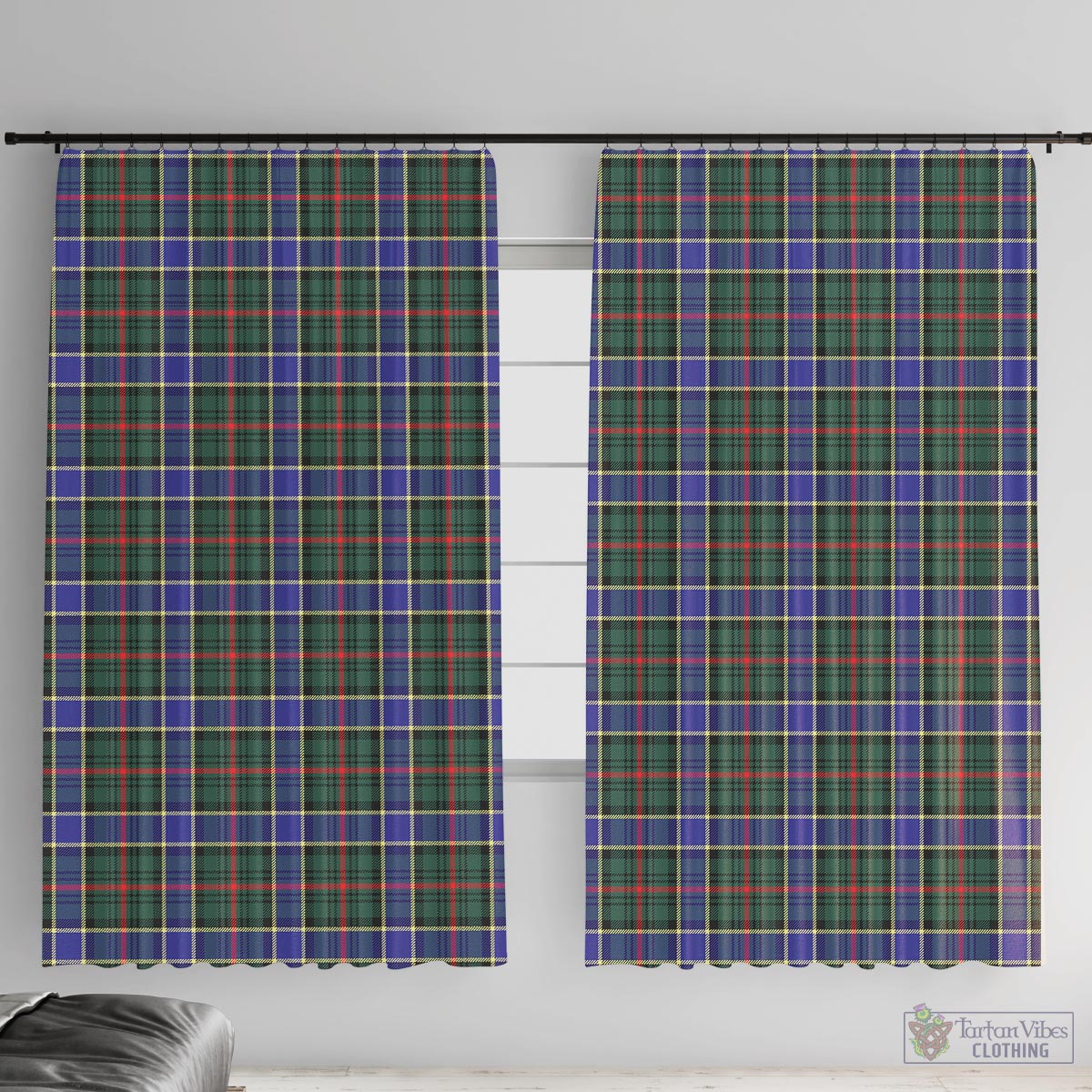 Ogilvie (Ogilvy) Hunting Modern Tartan Window Curtain