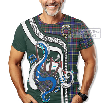 Ogilvie (Ogilvy) Hunting Modern Tartan T-Shirt with Epic Bagpipe Style