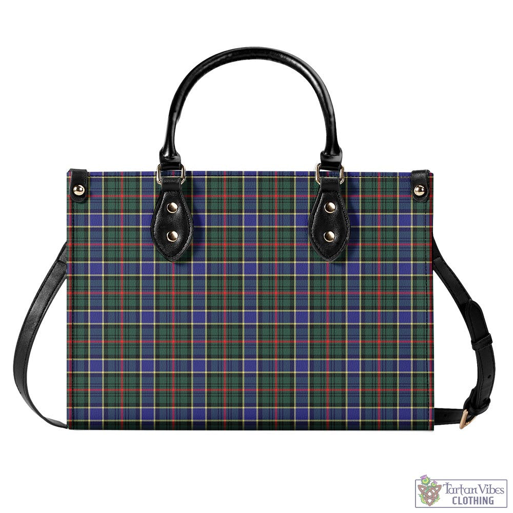 Tartan Vibes Clothing Ogilvie (Ogilvy) Hunting Modern Tartan Luxury Leather Handbags