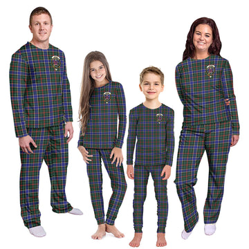 Ogilvie (Ogilvy) Hunting Modern Tartan Pajamas Family Set with Family Crest