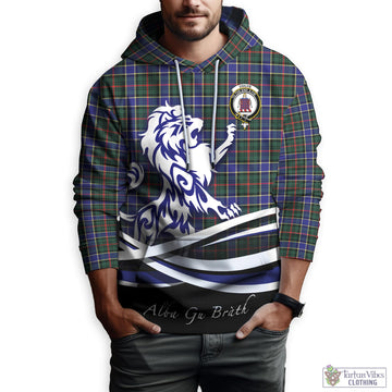 Ogilvie (Ogilvy) Hunting Modern Tartan Hoodie with Alba Gu Brath Regal Lion Emblem