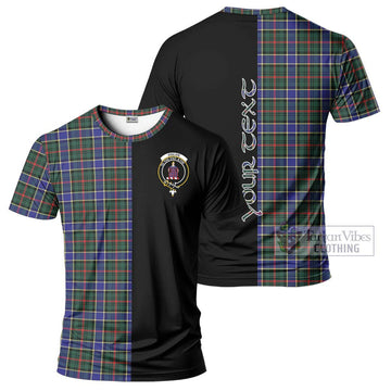 Ogilvie (Ogilvy) Hunting Modern Tartan T-Shirt with Family Crest and Half Of Me Style