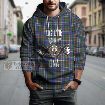 Ogilvie (Ogilvy) Hunting Modern Tartan Hoodie with Family Crest DNA In Me Style