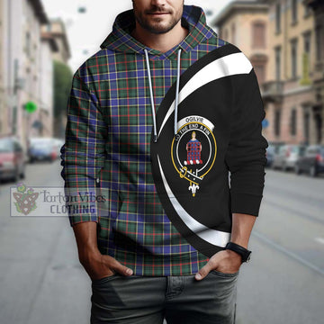 Ogilvie (Ogilvy) Hunting Modern Tartan Hoodie with Family Crest Circle Style