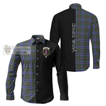 Ogilvie (Ogilvy) Hunting Modern Tartan Long Sleeve Button Shirt with Family Crest and Half Of Me Style