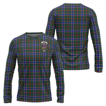 Ogilvie (Ogilvy) Hunting Modern Tartan Long Sleeve T-Shirt with Family Crest