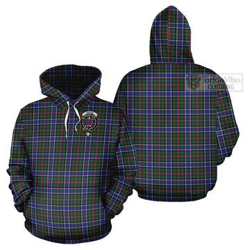 Ogilvie (Ogilvy) Hunting Modern Tartan Cotton Hoodie with Family Crest