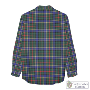 Ogilvie (Ogilvy) Hunting Modern Tartan Women's Casual Shirt with Family Crest