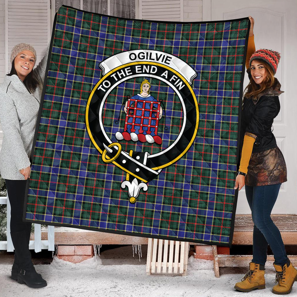 ogilvie-ogilvy-hunting-modern-tartan-quilt-with-family-crest