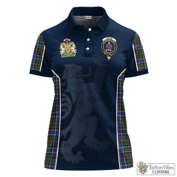 Ogilvie (Ogilvy) Hunting Modern Tartan Women's Polo Shirt with Family Crest and Lion Rampant Vibes Sport Style