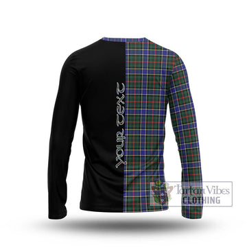 Ogilvie (Ogilvy) Hunting Modern Tartan Long Sleeve T-Shirt with Family Crest and Half Of Me Style