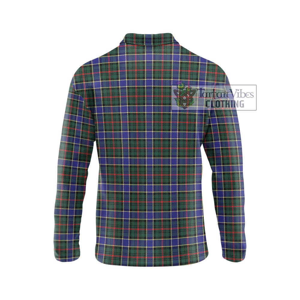 Ogilvie (Ogilvy) Hunting Modern Tartan Long Sleeve Polo Shirt with Family Crest DNA In Me Style - Tartanvibesclothing Shop