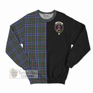 Ogilvie (Ogilvy) Hunting Modern Tartan Sweatshirt with Family Crest and Half Of Me Style