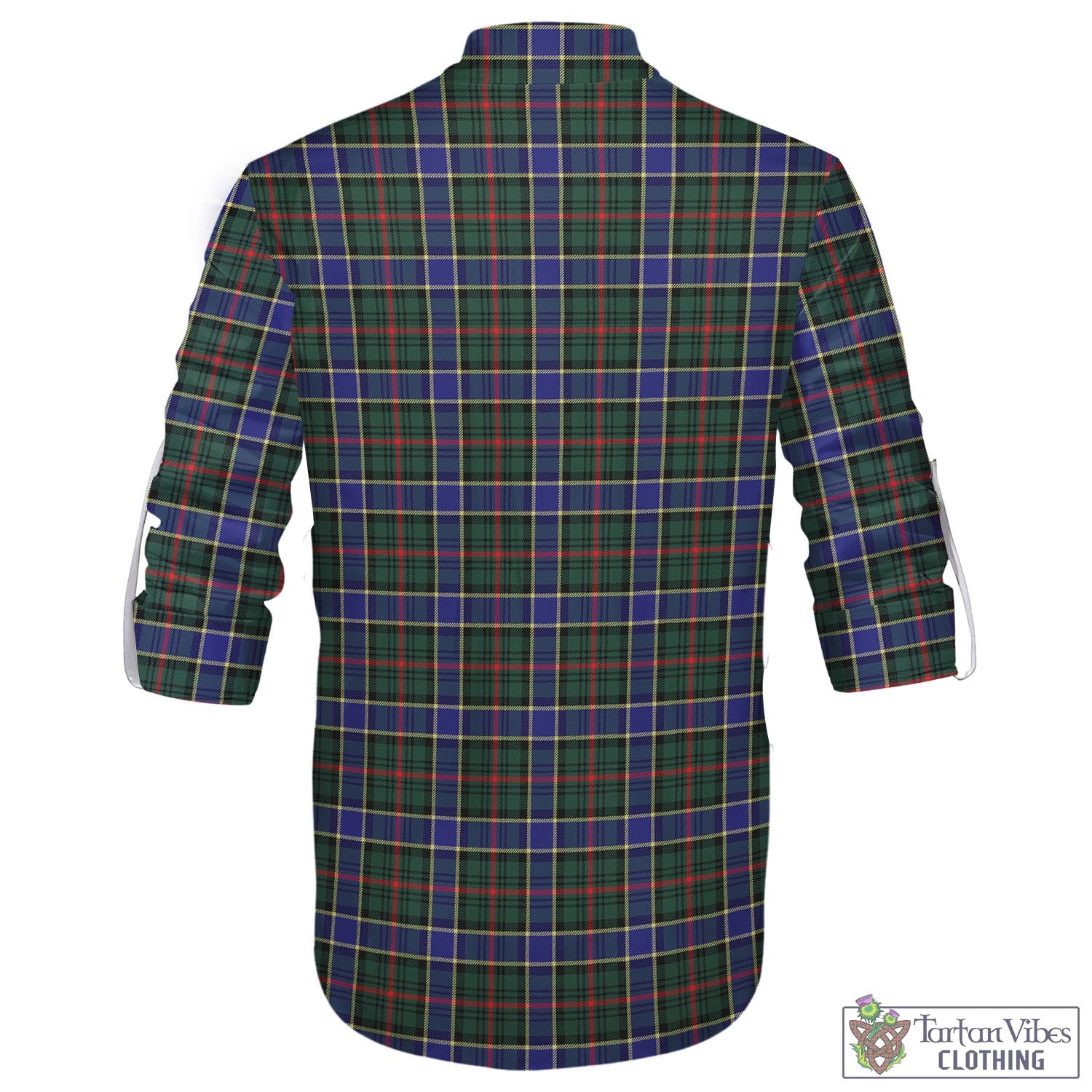 Tartan Vibes Clothing Ogilvie (Ogilvy) Hunting Modern Tartan Men's Scottish Traditional Jacobite Ghillie Kilt Shirt