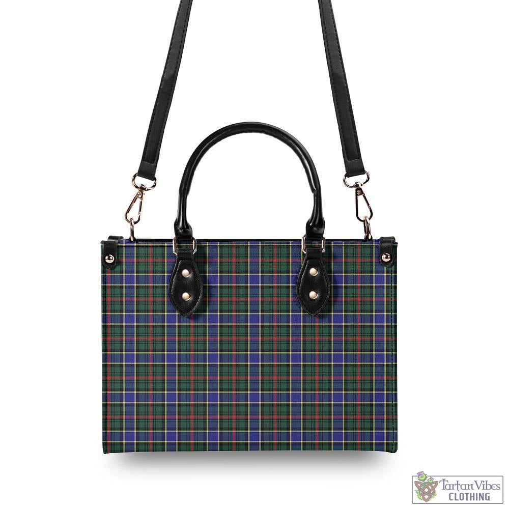 Tartan Vibes Clothing Ogilvie (Ogilvy) Hunting Modern Tartan Luxury Leather Handbags