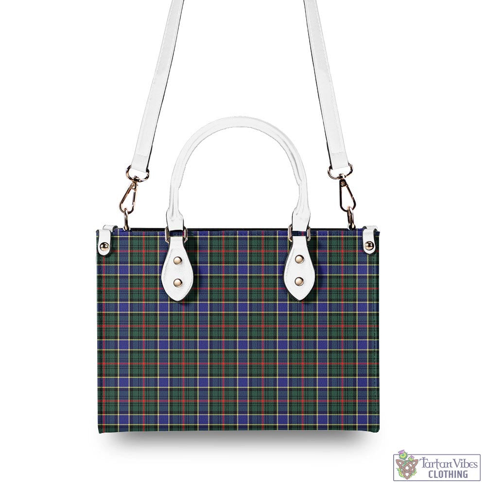 Tartan Vibes Clothing Ogilvie (Ogilvy) Hunting Modern Tartan Luxury Leather Handbags