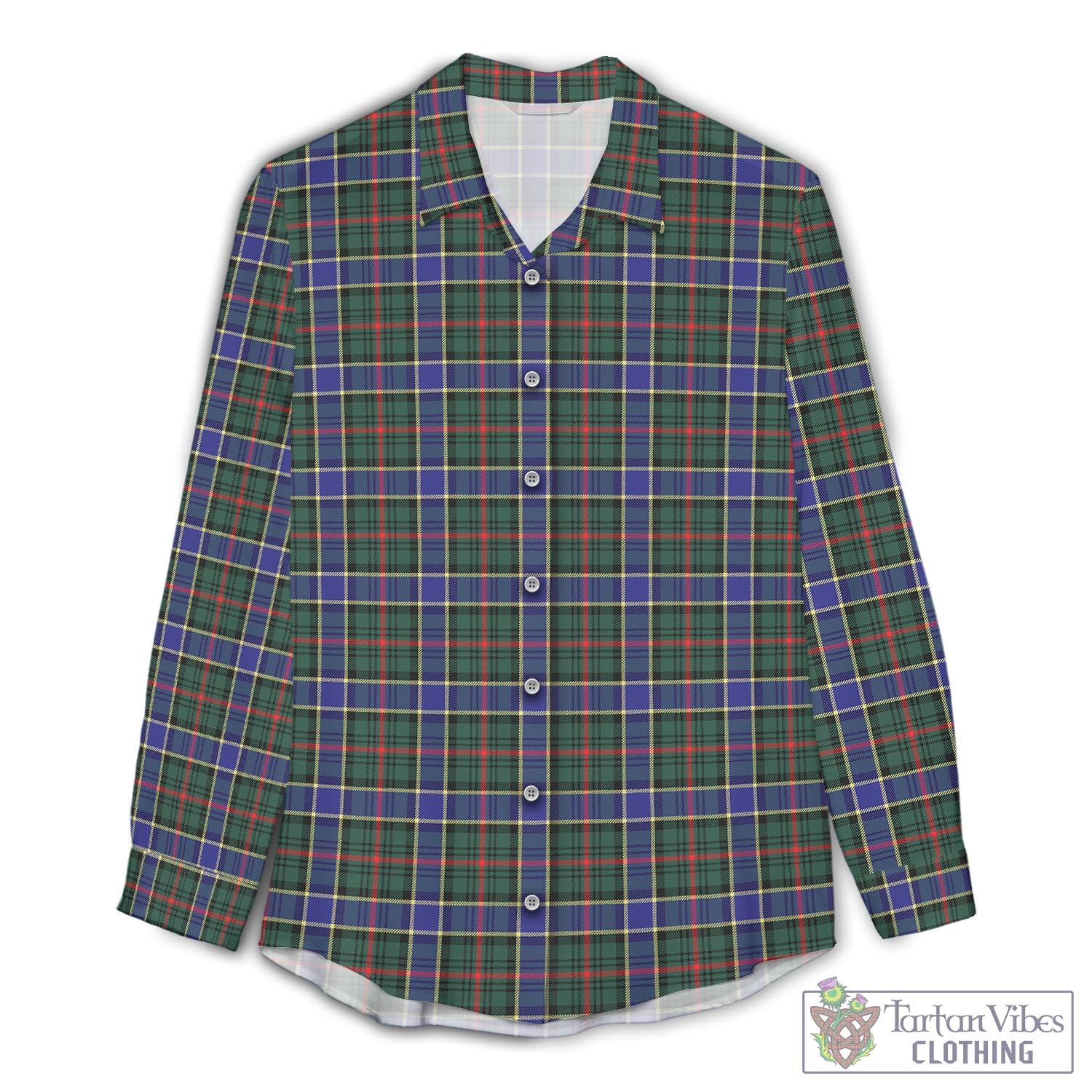 Ogilvie (Ogilvy) Hunting Modern Tartan Womens Casual Shirt