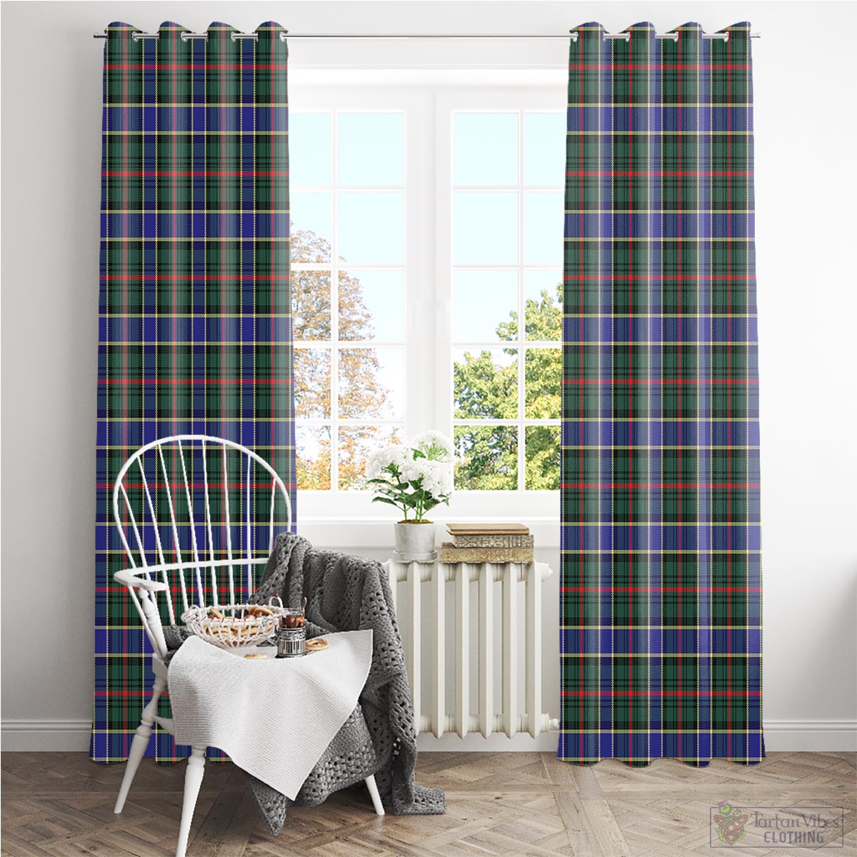 Ogilvie (Ogilvy) Hunting Modern Tartan Window Curtain