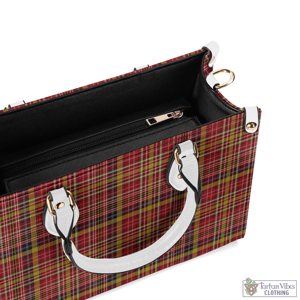 Tartan Vibes Clothing Ogilvie (Ogilvy) of Strathallan Tartan Luxury Leather Handbags