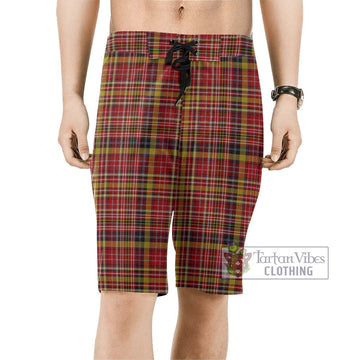 Ogilvie (Ogilvy) of Strathallan Tartan Men's Board Shorts