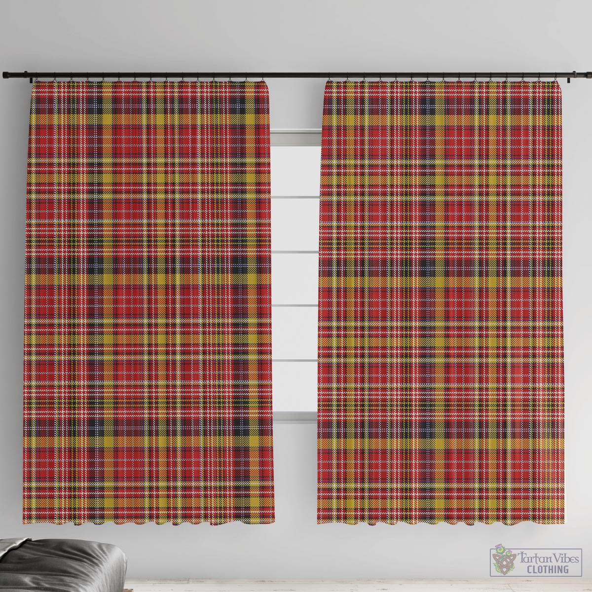 Ogilvie (Ogilvy) of Strathallan Tartan Window Curtain