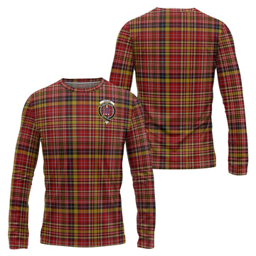 Ogilvie (Ogilvy) of Strathallan Tartan Long Sleeve T-Shirt with Family Crest