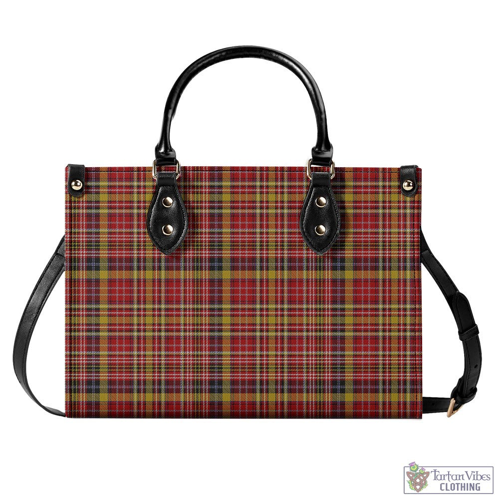 Tartan Vibes Clothing Ogilvie (Ogilvy) of Strathallan Tartan Luxury Leather Handbags