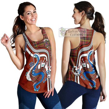 Ogilvie (Ogilvy) of Strathallan Tartan Women's Racerback Tanks with Epic Bagpipe Style