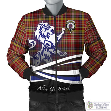 Ogilvie (Ogilvy) of Strathallan Tartan Bomber Jacket with Alba Gu Brath Regal Lion Emblem